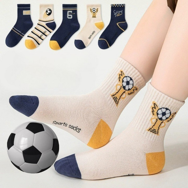 아동용 다온68 프리미어리그 우승컵을 위해 발목양말 5켤레 세트