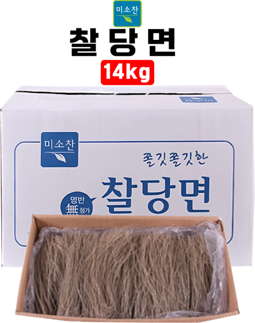 찰당면(미소찬 13K)/식당용, 1개, 13kg