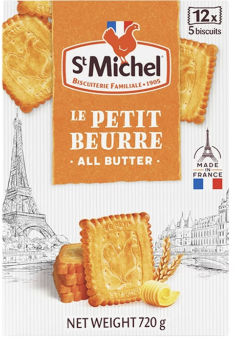 St Michel LE PETIT BEURRE 全奶油 法國製造, 60g, 12入