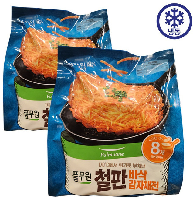 풀무원 바삭 감자채 전, 1.2kg, 2개