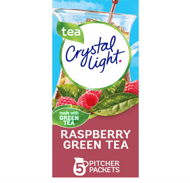 크리스탈라이트 라즈베리 그린티 아이스티 파우더 2리터 피쳐용, 1박스