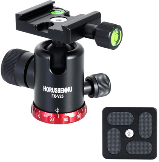 호루스벤누 FX-V25 트레블러 도브테일 볼헤드 블랙 조명, 레드, 1개