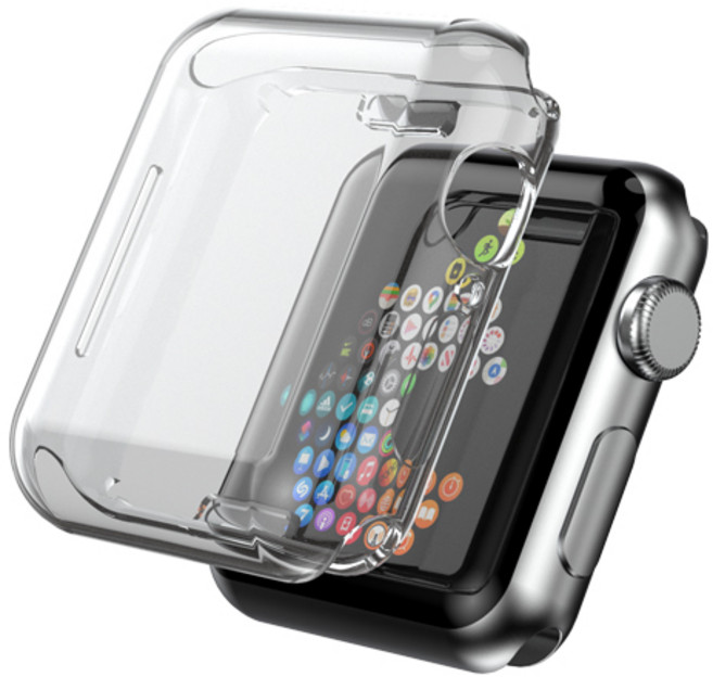 로랜텍 애플워치 호환 TPU 리얼터치 풀커버 액정보호 케이스, 1개