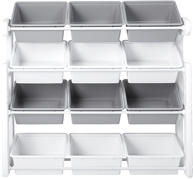 [루나스토리] 에코 장난감 정리함 I 와이드형 대형 장나감수납 (컬러선택), 화이트, 1개