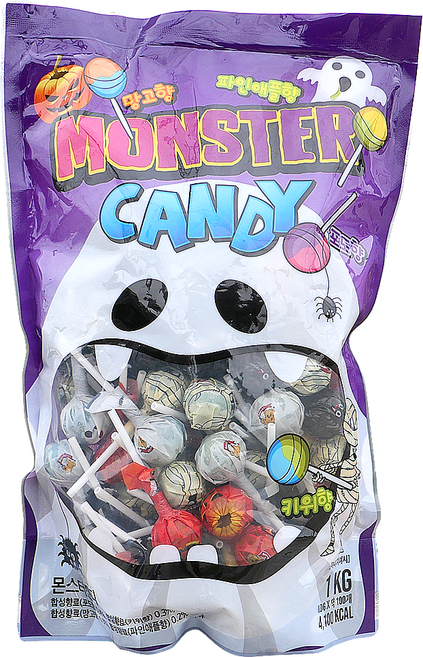 할로윈 몬스터캔디 막대사탕, 1kg, 1개