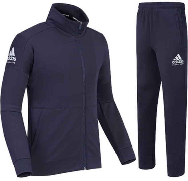 아디다스 컴뱃스포츠 마샬아츠 트레이닝 세트 져지 집업 트랙탑 TR72 네이비 남여공용