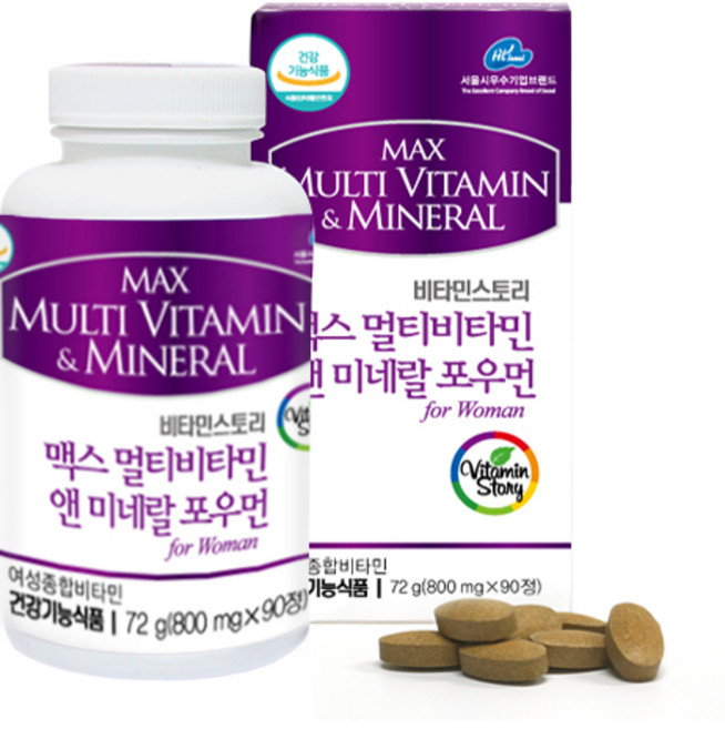 애플트리 포우먼 멀티비타민 미네랄 종합 영양제 여성 여자 갱년기 20대 30대 40대 50대 60대 + 중년 실버 비오틴 석류 코엔자임Q10 건강기능식품, 90정, 3개