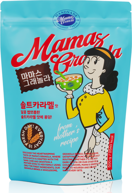 마마스그래놀라 카라멜맛 수제그래놀라 시리얼 식단관리 홈메이드간식, 500g, 1개