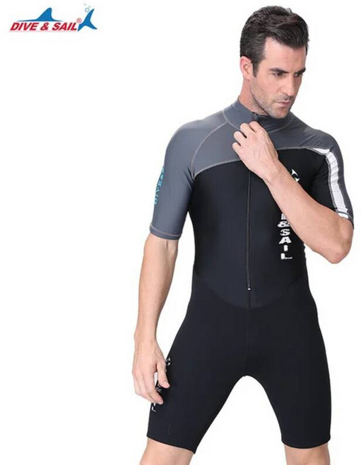 여성 집업 여자 래쉬가드 브라탑 Dive & sail-1.5mm 네오프렌 잠수복 남성 긴/반팔 트렁크 원피스 점프 슈트 서핑 래쉬 가드