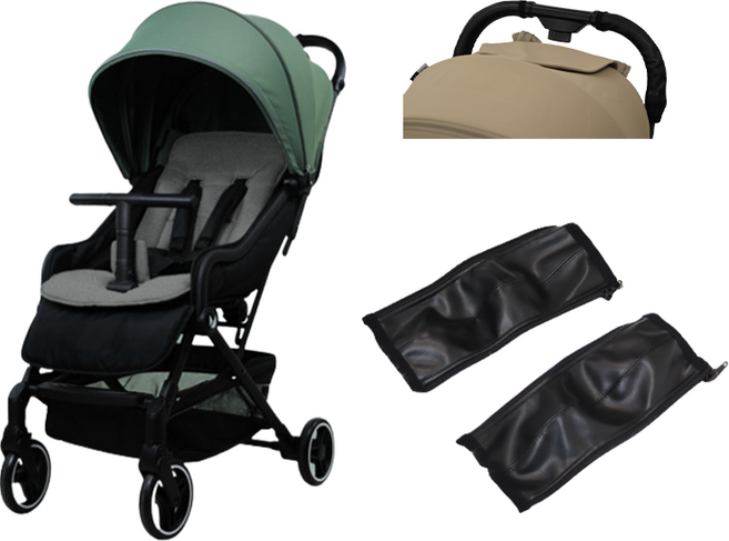 와이업 지니제로3유모차 가죽 핸들 보호 커버(2P) 전용 딱 맞는 사이즈