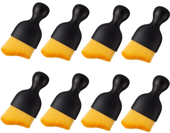 퓨어미즈키 디테일링 틈새 청소 초미세 브러쉬, 8개, 블랙