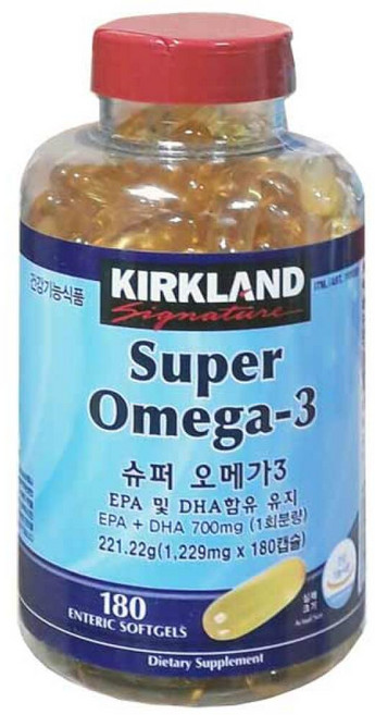 커클랜드 슈퍼오메가3 1229mg x 180캡슐, 0.5296310542796018, 1개