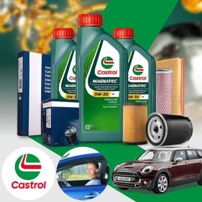 미니 클럽맨D(F54)(16~19)2세대(B47) 디젤 캐스트롤 엣지 롱라이프 5W30 LL 엔진오일 필터세트