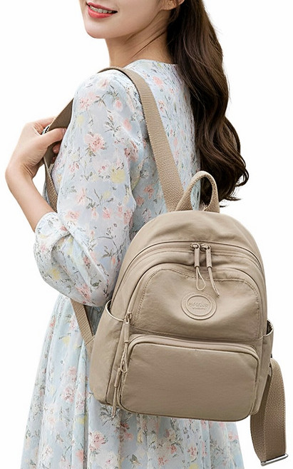 듀엘라 여성 나일론 미니 백팩 여행용 방수 가벼운 데일리 경량 여자 배낭