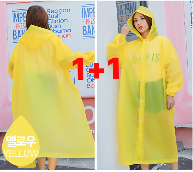 J&D 튼튼한 EVA 남여 공용 우비