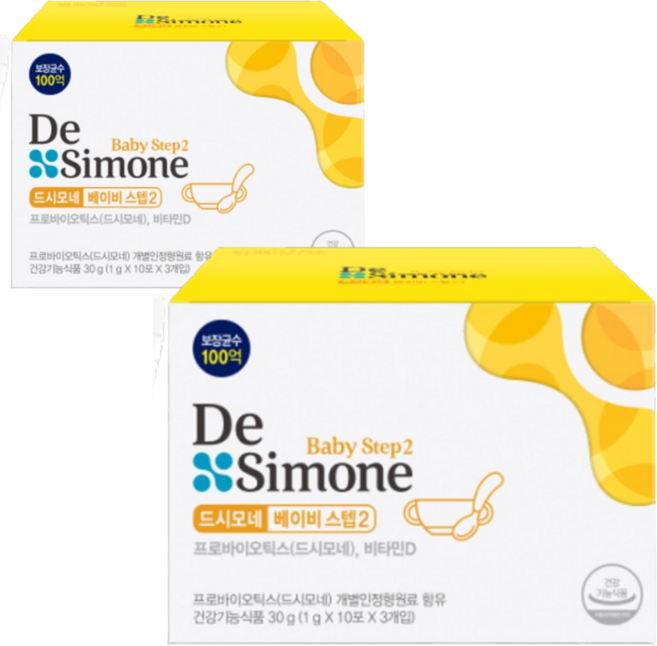 드시모네 프로바이오틱스 베이비 스텝2, 2박스