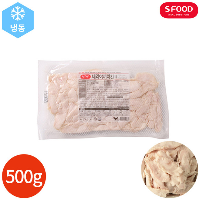 에스푸드 데리야끼 닭가슴살 슬라이스 치킨, 1개, 500g