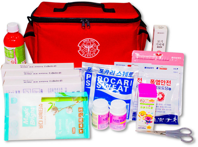 큐어메디 스페셜구급가방1호 응급처치키트 여름철 무더위예방 폭염안전키트, 1개