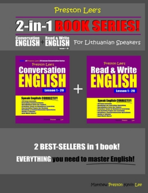 Preston Lee's 2-in-1 Book Series! Conversation English & Read & Write English Lesson 1 - 20 For Lith... Paperback, Independently Published, 9781675698747
