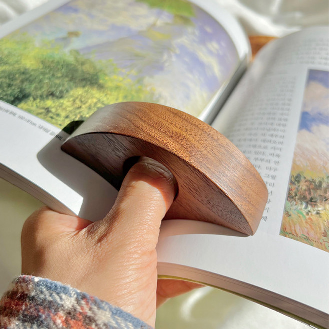 슈퍼블룸 독서링 캄포나무 호두나무 원목 북링 북스토퍼 북홀더링, 3. 호두나무