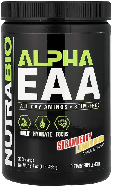 뉴트라바이오랩스 알파 EAA 스트로베리 레몬 밤 458g(1lb), NRB26900, 1개, 458g - 쿠팡