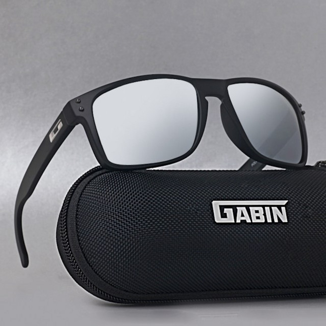 스타일호른 가빈 빅사이즈 편광 스포츠선글라스 G30, C6 블랙 실버미러, 1개