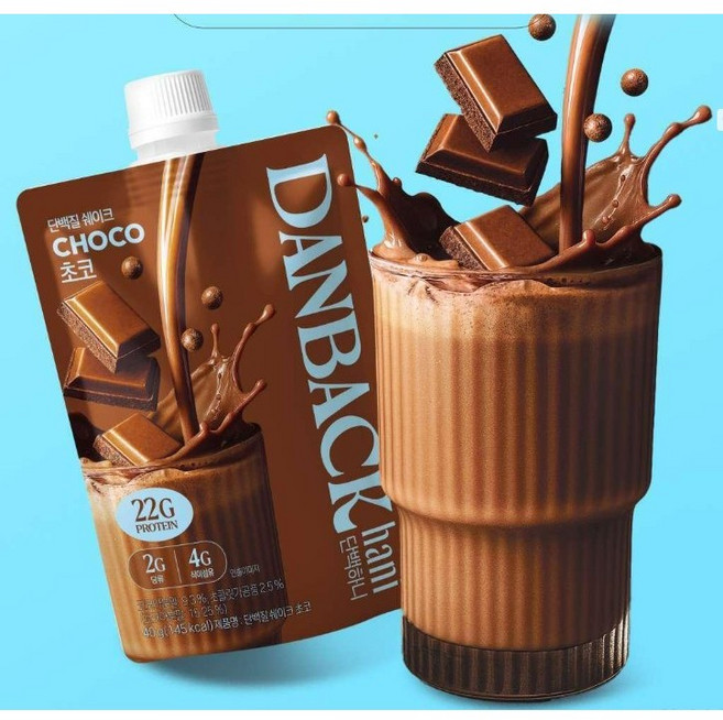 단백하니 프로틴 쉐이크 초코맛, 6개, 40g