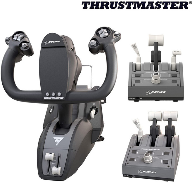 트러스트마스터 TCA 요크 + 쿼드란트 쓰로틀 x 2개 보잉에디션 풀세트 (공식/PC/XBOX), 1개