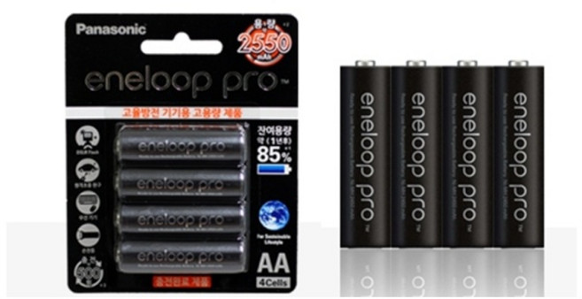 파나소닉 에네루프 프로 AA 충전지, 4개입, 1개