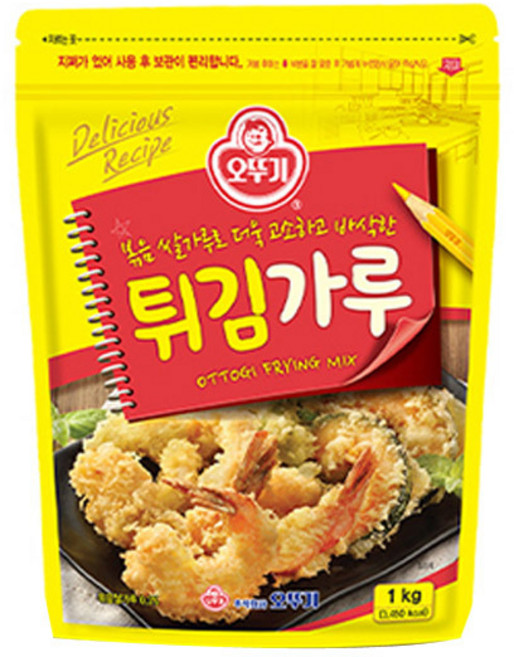 오뚜기 튀김가루 1kg x 10개 1박스 대용량 업소용