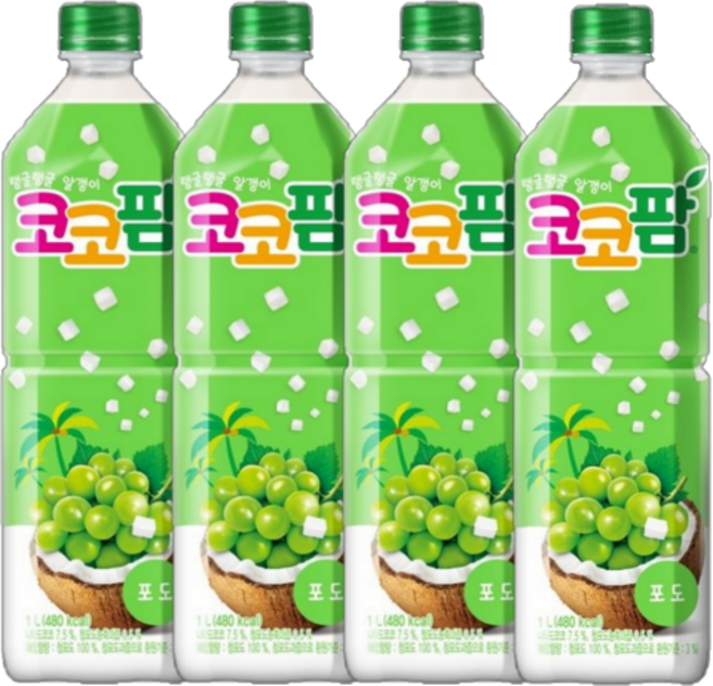 해태음료 코코팜 포도, 1L, 4개