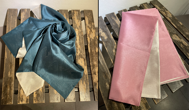 이커노스 담금주키트 선물 보자기, 1개, 실크겹 보자기 청록