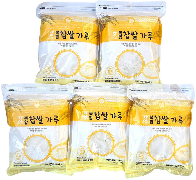 소연식품 국산찹쌀가루 복합찹쌀 1kg 식자재 대용량, 5개
