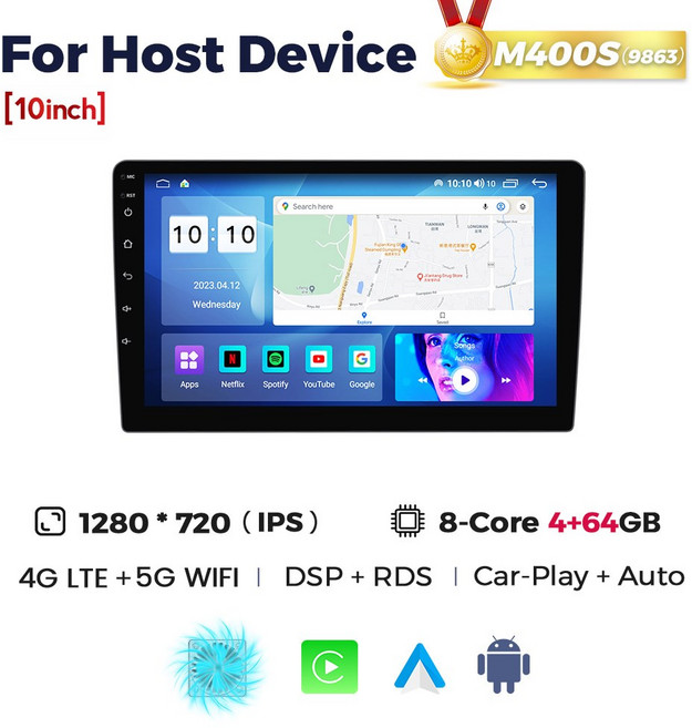 MEKEDE UIS7862S 자동차 라디오 무선 Carplay for Benz LADA 멀티미디어 플레이어 네비게이션 스테레오 2DIN Universal Unit, 10M400S, 1개