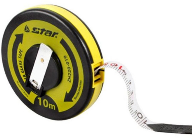 스타 줄자 스포츠 육상 줄자 운동 거리 측정기 10m