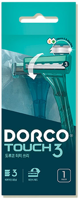 도루코 더치3 일회용 3중날 면도기 TP900, 1개입, 15개