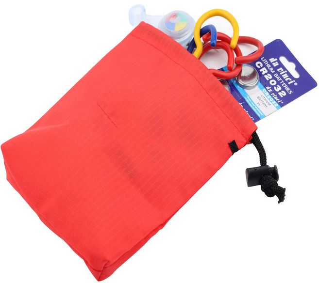 2시전당일발송 캠핑파우치 수납 스토퍼 스트링가드 카라비너 데크팩 다용도 파우치