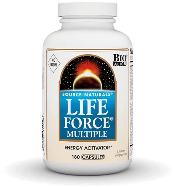 [아마존4.5+ 미국출고 146671] 소스내추럴스 Source Naturals 라이프포스 멀티플 종합비타민 미네랄 180정 무철분 1개, 1 - 쿠팡