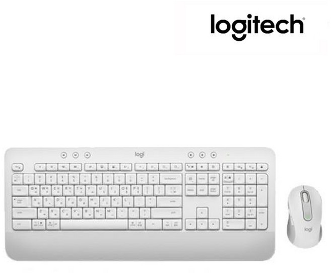 로지텍 SIGNATURE 무선 키보드 + 마우스 세트, K650(키보드), M650(마우스), 오프화이트, 일반형