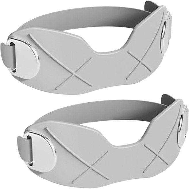 3D 에어핏 실리콘 무릎 슬개골 보호대, 그레이, 2개