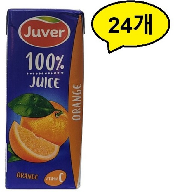 후버 오렌지주스 과즙팩음료 200ml x 24개