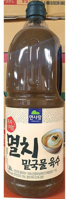 멸치육수 (면사랑 프리미엄 1.8L)X6 액상소스/멸치육수/멸치다시/멸치국물, 6개, 1.8L