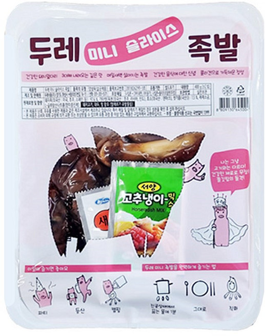 두레 미니 슬라이스 족발 400g 1개 오늘출발