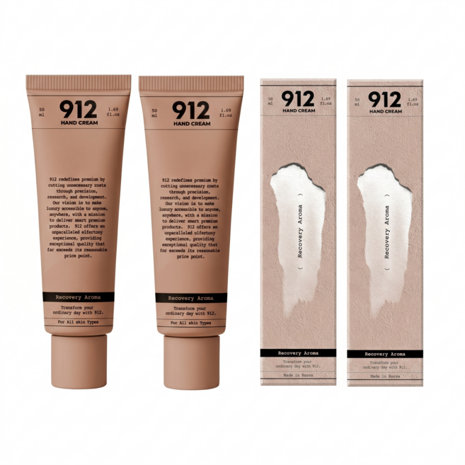 912 퍼퓸 핸드크림 리커버리 아로마, 2개, 50ml