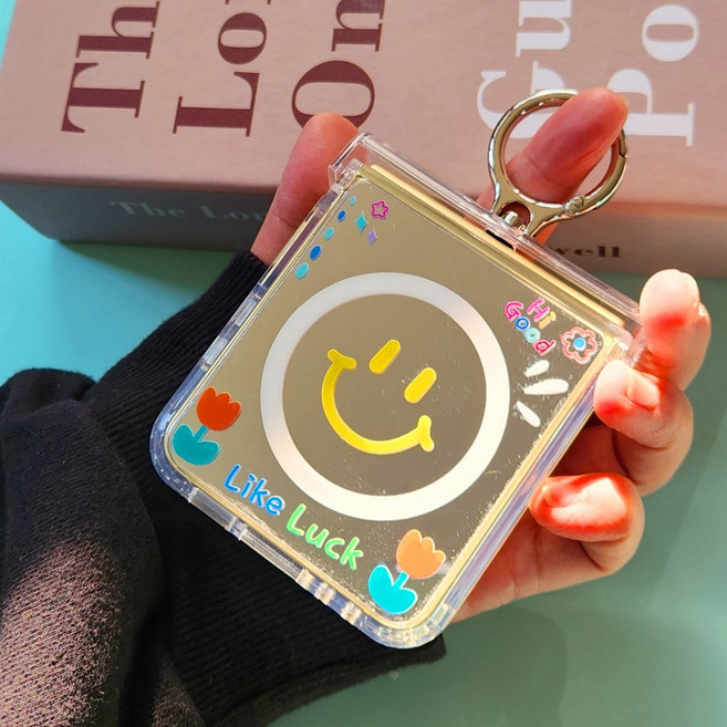 갤럭시Z플립 5 6 7 7FE 감성 디자인 힌지커버 핑거링 미러 맥세이프 케이스