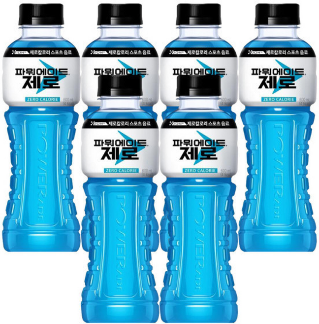 파워에이드 제로 마운틴블라스트 / 스포츠음료 이온음료, 600ml, 1개