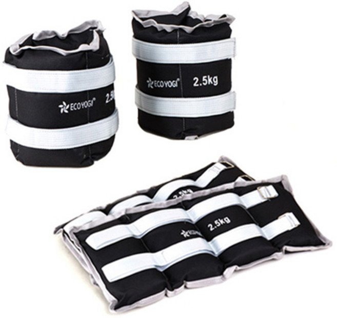 올댓세일 손목 발목 모래주머니 중량밴드 0.5kg~6kg, 5kg, 블랙+그레이