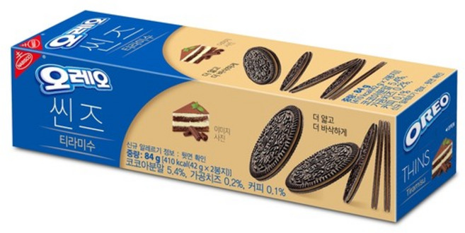 오레오 씬즈 티라미수 84g, 상세설명 참조