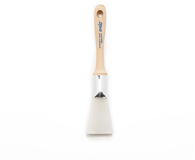 ZIBRA 정밀 디테일 각도 등급 트림 가구 프로 절단 2인치 브러시 페인트, 1.25 in, Triangle Brush