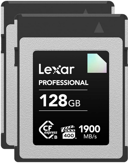 2팩 type-b series 128gb professional cfexpress 메모리 카드 diamond